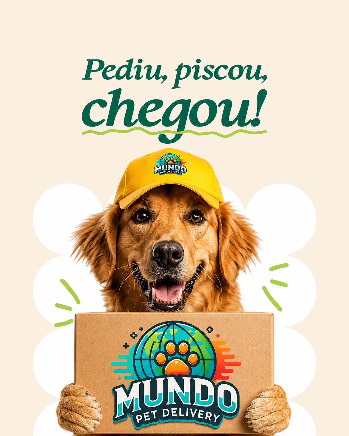Pediu, piscou, chegou! Mundo Pet Delivery